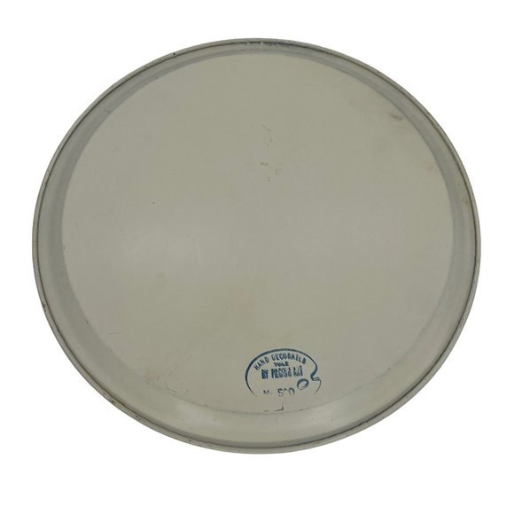 Vintage Pilgram Art Tole Tray - White and Gold Floral Design - Number 500 - Picture 6 of 6